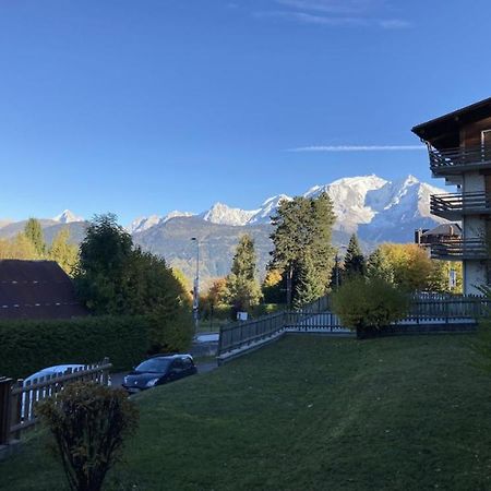 La Marmotte: Vue Mont Blanc, Terrasse, Parking Apartman Combloux Kültér fotó