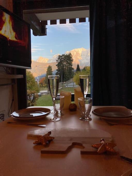 La Marmotte: Vue Mont Blanc, Terrasse, Parking Apartman Combloux Kültér fotó