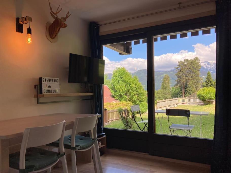 La Marmotte: Vue Mont Blanc, Terrasse, Parking Apartman Combloux Kültér fotó