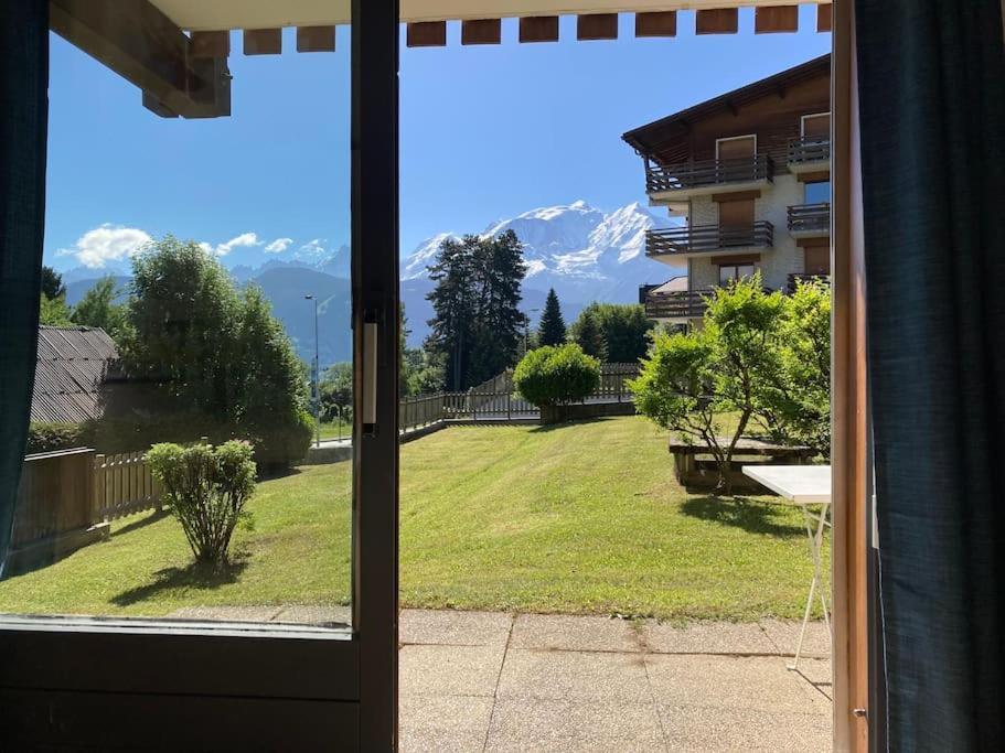 La Marmotte: Vue Mont Blanc, Terrasse, Parking Apartman Combloux Kültér fotó