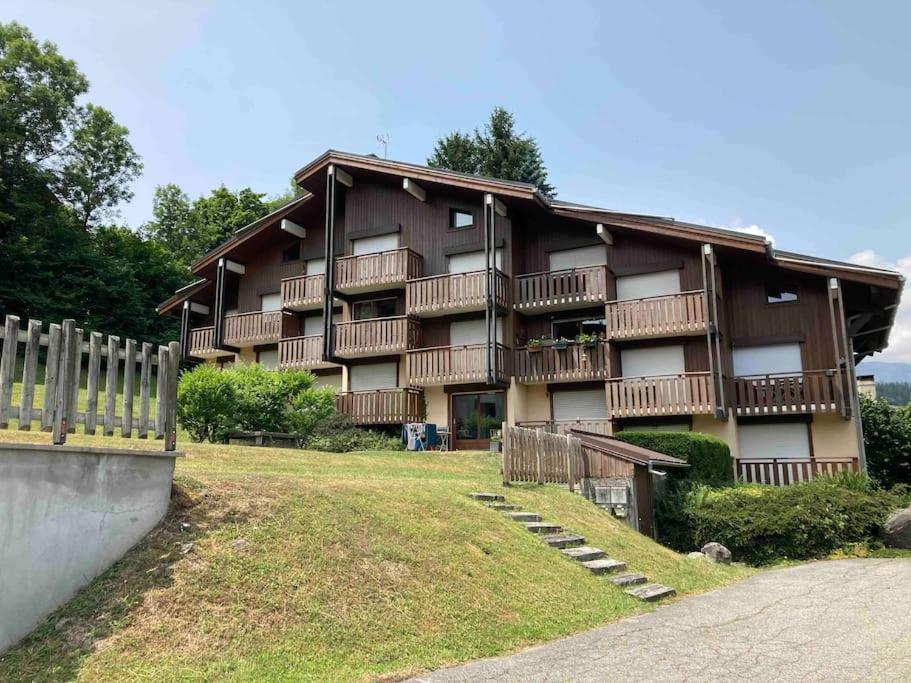 La Marmotte: Vue Mont Blanc, Terrasse, Parking Apartman Combloux Kültér fotó